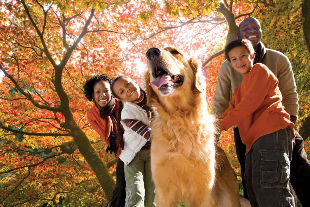 Family and Dog
